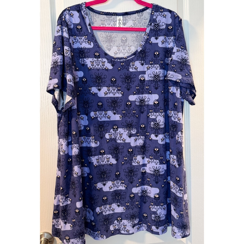 Chic Navy Patterned Women's Tunic
